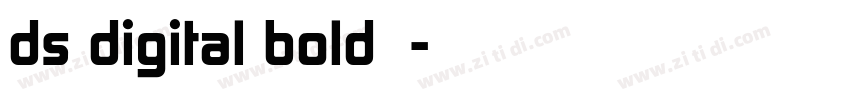 ds digital bold字体字体转换